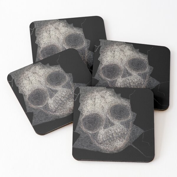 Item preview, Threaded Skull Horror – Cracked Surface Gothic Art designed and sold by Artondra Hall.