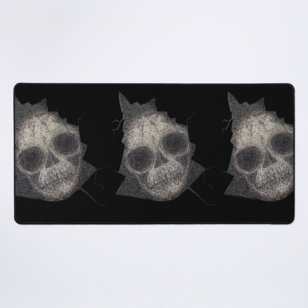 Item preview, Threaded Skull Horror – Cracked Surface Gothic Art designed and sold by Artondra Hall.