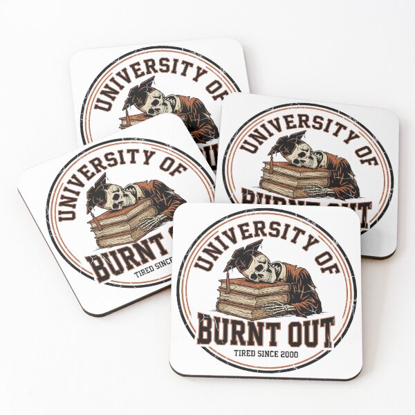 Item preview, University Of Burnt Out Tired Since 2000 Skeleton designed and sold by DigitalAnnaBanana.