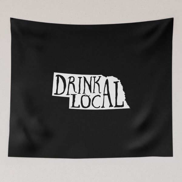 Item preview, Drink Local Nebraska State Outline Craft Beer designed and sold by graf1k.