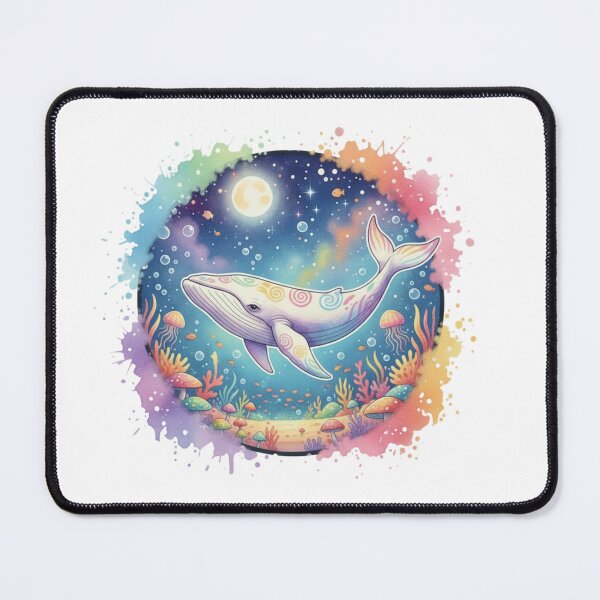 Item preview, Cute Whale Moon - Cute Spirit Moon Art designed and sold by Magic House.
