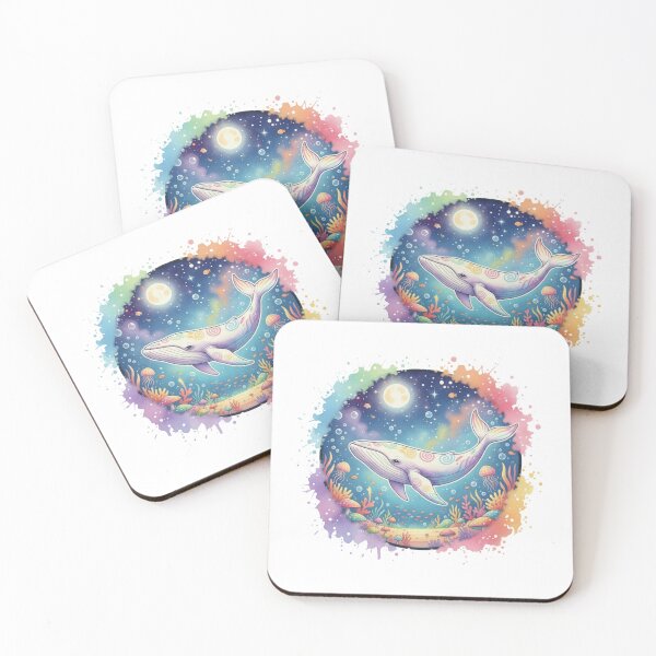 Item preview, Cute Whale Moon - Cute Spirit Moon Art designed and sold by Magic  House.