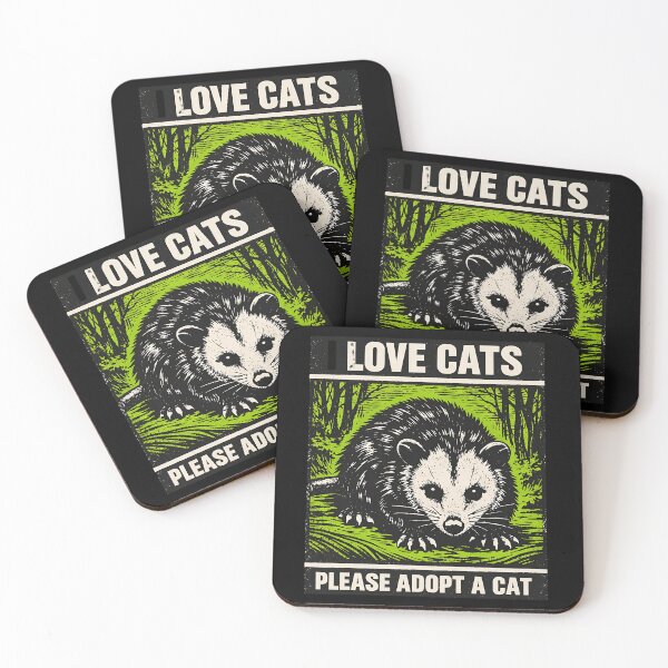 Item preview, I LOVE CATS PLEASE ADOPT A CAT designed and sold by shauniedsouzas.