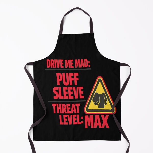Item preview, Drive Me Mad: Puff Sleeve — Threat Level: Max Warning Sign Shirt designed and sold by POD DYNASTY | Original Print On Demand T-Shirt Graphics.