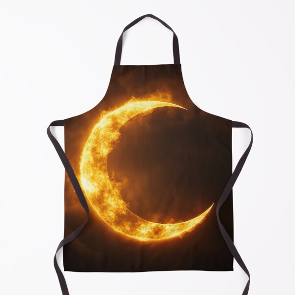 Item preview, Moon Shaped Sun – Celestial Crescent Sun Minimal Art Design designed and sold by WordPlayStudio.