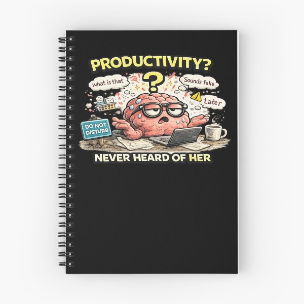 Item preview, Productivity Never Heard Of Her Funny ADHD Meme designed and sold by FeralMindStudio.