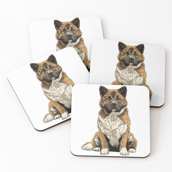 Item preview, Brindle Akita Dog Illustration designed and sold by whyitsme.
