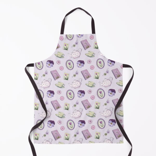 Item preview, Cottagecore Spring Pattern 1 - pale purple designed and sold by Ellen Wilberg.