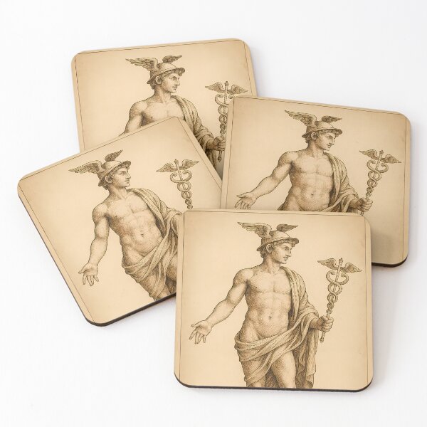 Item preview, Mercury Roman God Vintage Illustration designed and sold by NarjaShop.