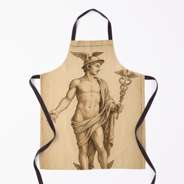 Item preview, Mercury Roman God Vintage Illustration designed and sold by NarjaShop.