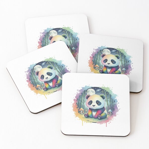 Item preview, Cute Panda Moon - Cute Spirit Moon Art designed and sold by Magic  House.