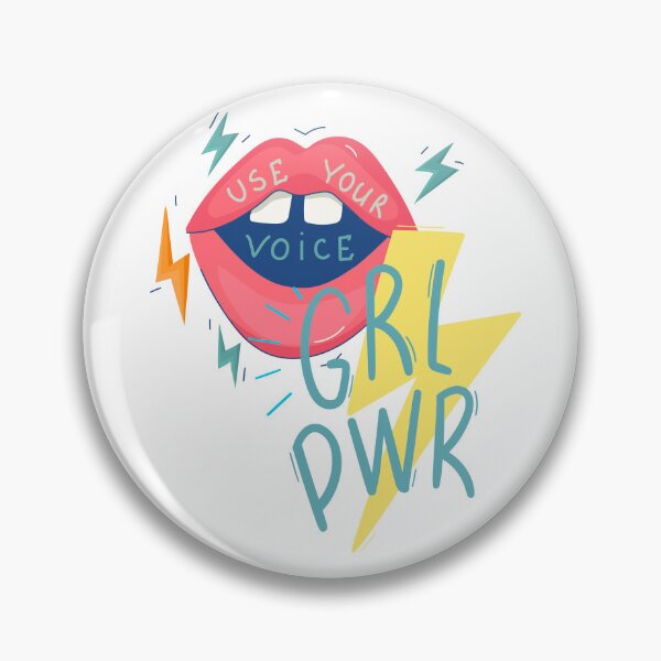 Item preview, Use Your Voice – GRL PWR, Ilustración Feminista de Empoderamiento Femenino designed and sold by Bemdeco.