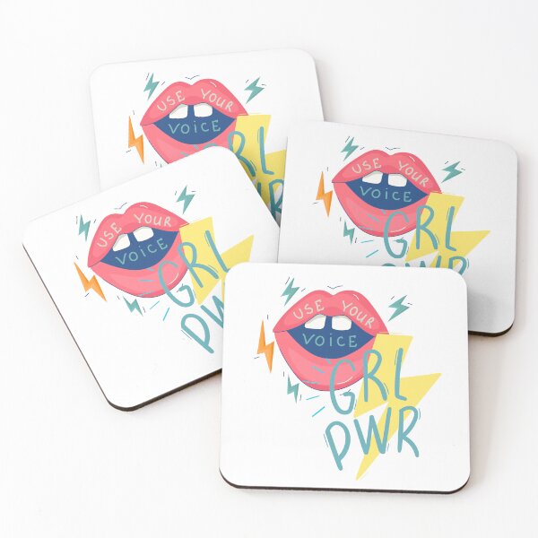 Item preview, Use Your Voice – GRL PWR, Ilustración Feminista de Empoderamiento Femenino designed and sold by Bemdeco.