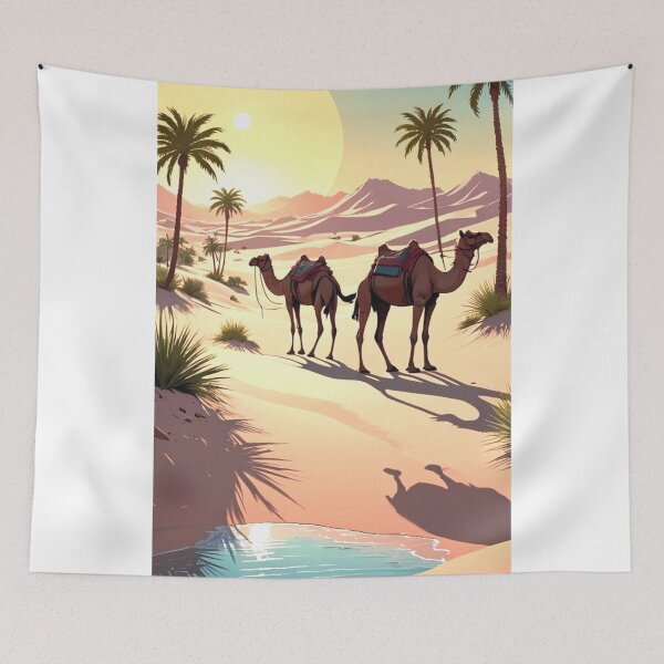 Item preview, Minimalist desert landscape designed and sold by lhawatt.