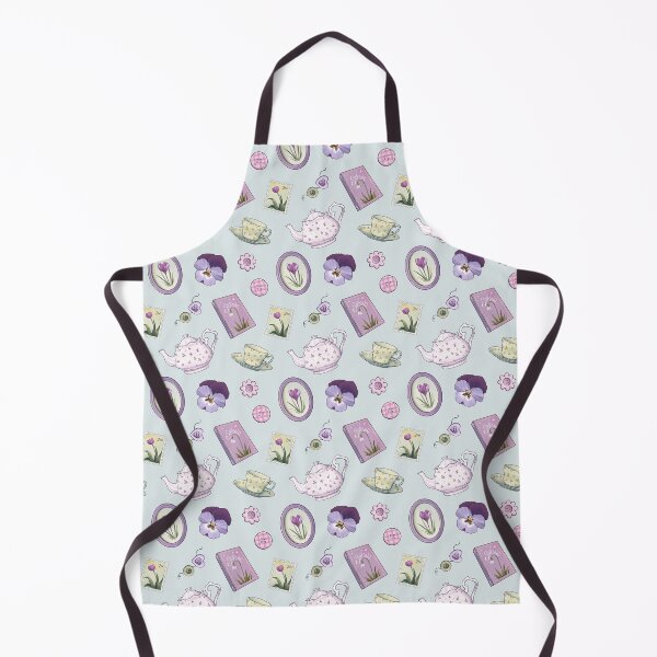 Item preview, Cottagecore Spring Pattern 1 - pale blue designed and sold by Ellen Wilberg.