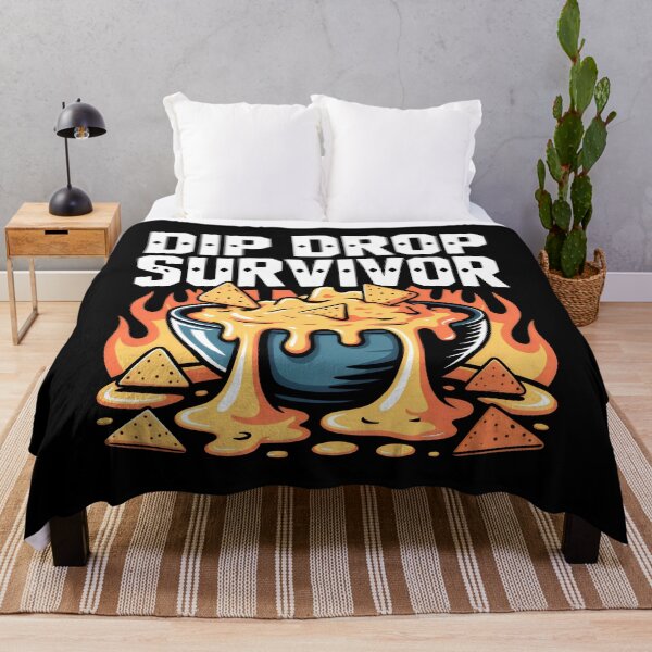 Item preview, Dip Drop Survivor Nacho Cheese and Funny Food Quotes designed and sold by SplashTastic.