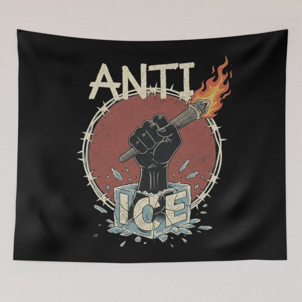 Item preview, Anti Ice Anarchy Torch - Vintage Punk Streetwear Art designed and sold by TSE DESIGN.