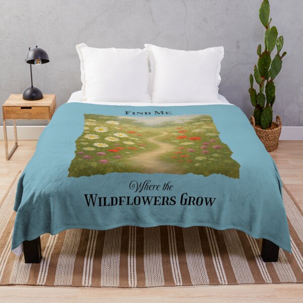 Item preview, Find Me Where Wildflowers Grow Peaceful Cottagecore Aesthetic designed and sold by Sachie's Studio.