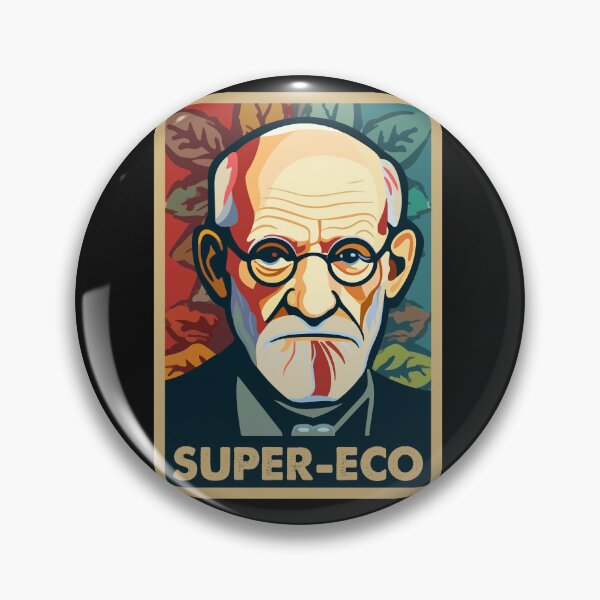 Item preview, Super-Eco – Sigmund Freud Psychology Pun T-Shirt designed and sold by Digi.Sophy.