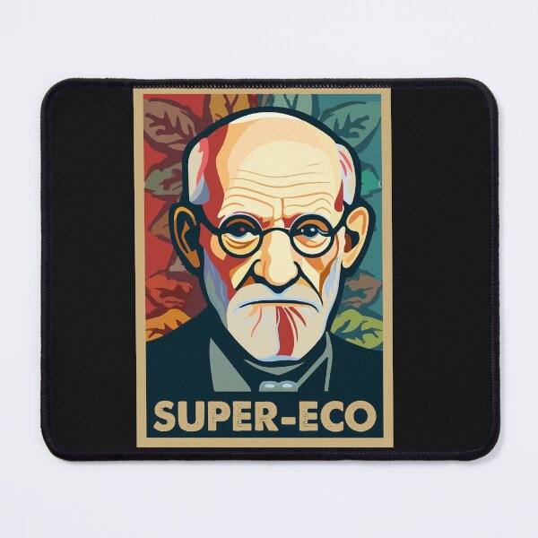 Item preview, Super-Eco – Sigmund Freud Psychology Pun T-Shirt designed and sold by Digi.Sophy.