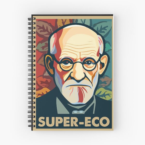 Item preview, Super-Eco – Sigmund Freud Psychology Pun T-Shirt designed and sold by Digi.Sophy.