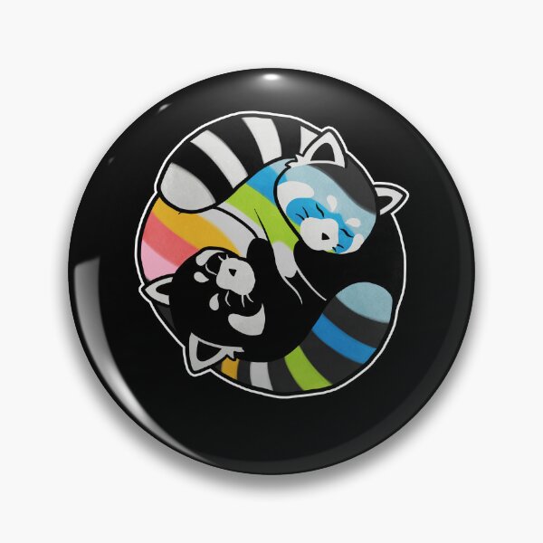 Item preview, Queer Red Panda Yin Yang LGBT Pride Flag designed and sold by Clara Hollins.