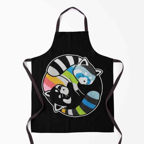 Item preview, Queer Red Panda Yin Yang LGBT Pride Flag designed and sold by Clara Hollins.