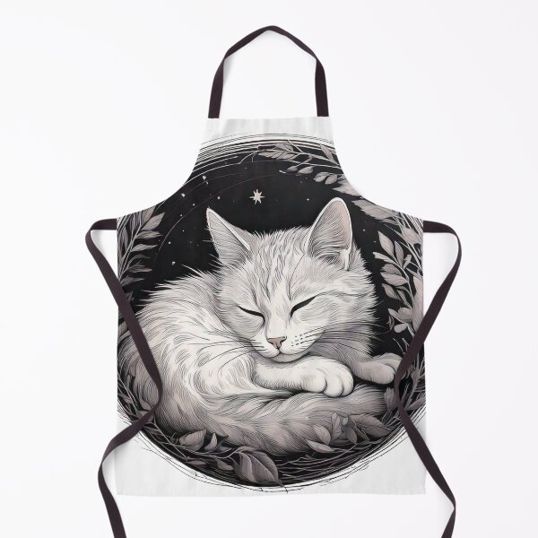 Item preview, Cat at Rest Under the Starlight designed and sold by Black Ink Visions.