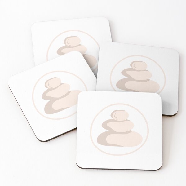 Item preview, Stones Balance Minimalist Yoga Mindfulness Art designed and sold by SkyLark Studio.