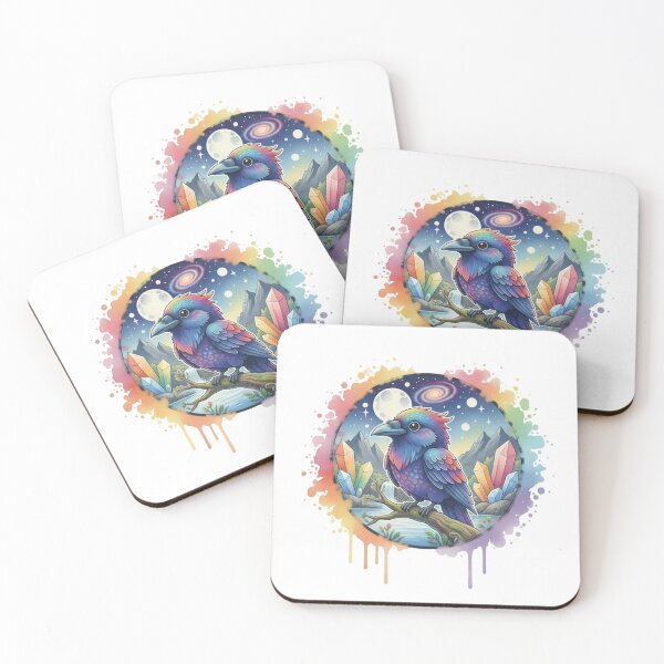 Item preview, Cute raven Moon - Cute Spirit Moon Art designed and sold by Magic  House.