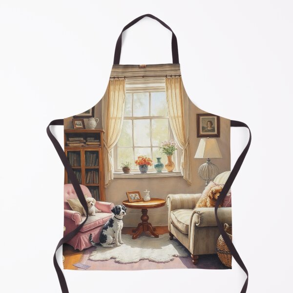 Item preview, Peaceful Afternoon with Dogs Cottagecore designed and sold by Sachie's Studio.
