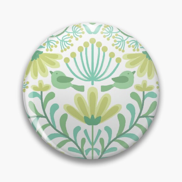 Item preview, Bird's Home- Pearl Aqua-light Olive Green designed and sold by Fabricatemyart.