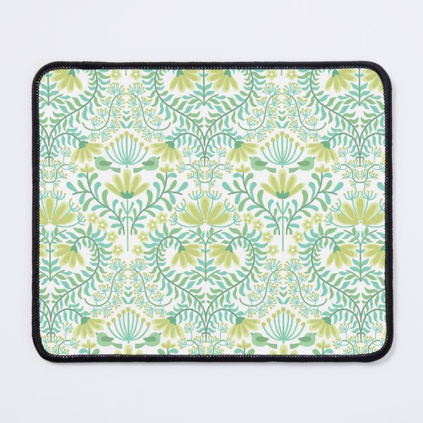 Item preview, Bird's Home- Pearl Aqua-light Olive Green designed and sold by Fabricatemyart.