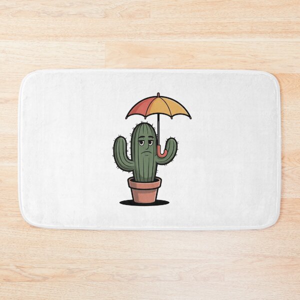 Item preview, Funny Grumpy Cactus with Umbrella Irony Sarcastic Mood designed and sold by SkyLark Studio.