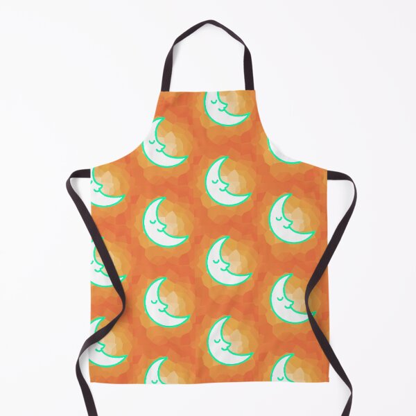 Item preview, Crescent Moon on Dark Orange Background – Aesthetic and Minimalist Design designed and sold by AstronautMerch.