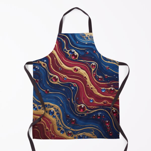 Item preview, Liquid Swirls Based on Haitian Flag colors designed and sold by BrickByDream.