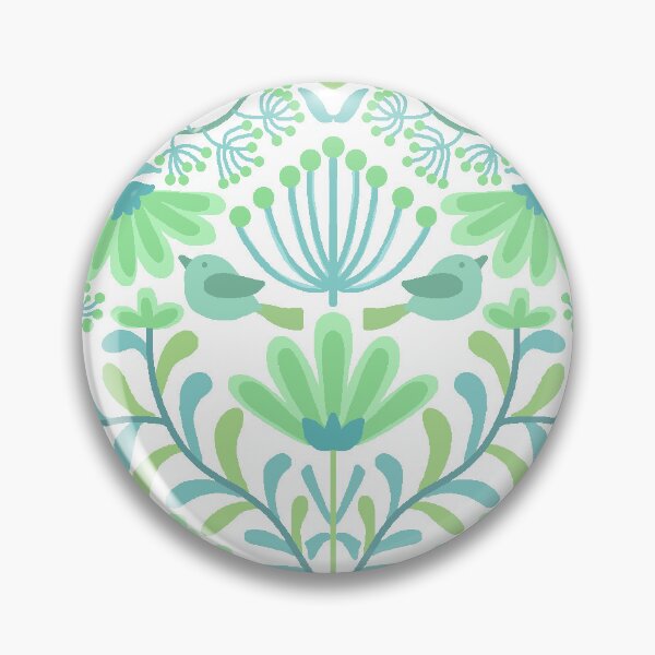 Item preview, Bird's Home- Light Cyan- Blue Green designed and sold by Fabricatemyart.
