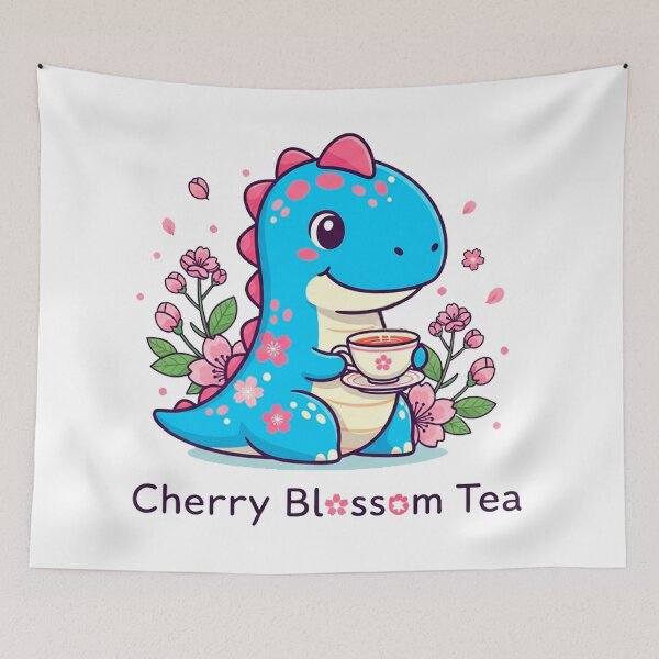 Item preview, Cherry Blossom Dino Tea: A Tasty Adventure designed and sold by Pollock.