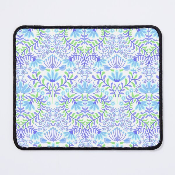 Item preview, Bird's Home- Cornflower Blue-Pistachio Green designed and sold by Fabricatemyart.