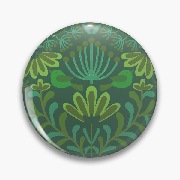 Item preview, Bird's Home-Fern Green-Deep Moss Green designed and sold by Fabricatemyart.