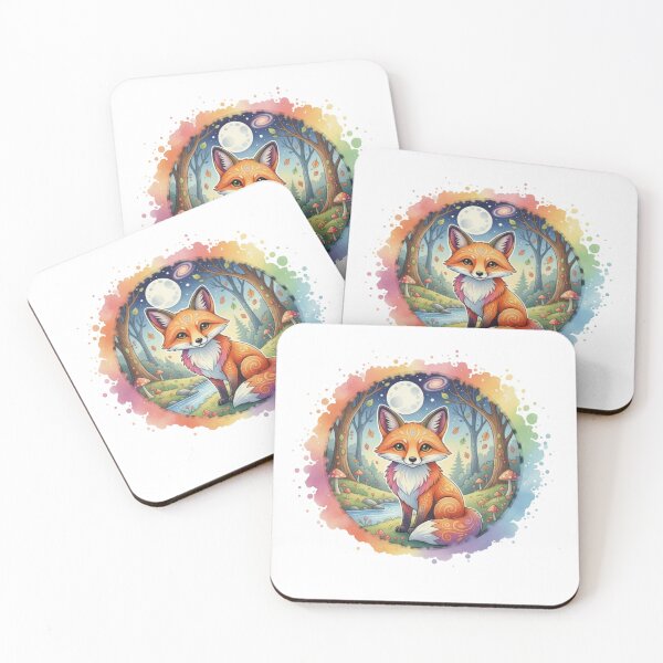Item preview, Fox cute Moon - Cute Spirit Moon Art designed and sold by Magic  House.