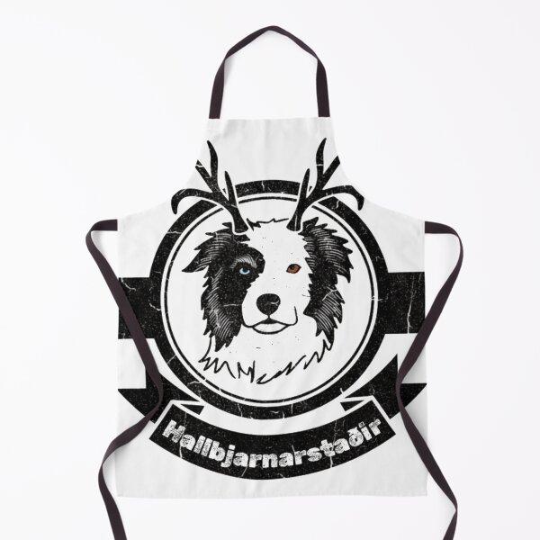 Item preview, Hallbjarnastaðir - race team logo - Black and White version designed and sold by Askur00.