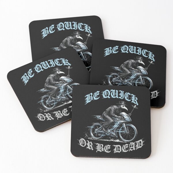 Item preview, Grim Reaper Futuristic Bike - Be Quick or Be Dead Retro Art designed and sold by Virtualstars.