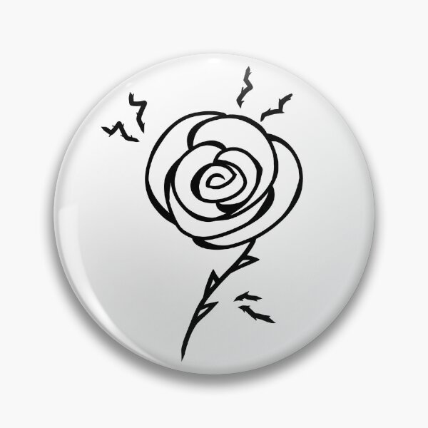 Item preview, thorny rose logo designed and sold by Pyracanthaaa.