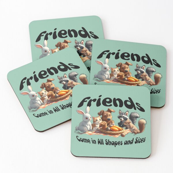 Item preview, Friends Come in All Shapes and Sizes Animal Friendships designed and sold by Sachie's Studio.
