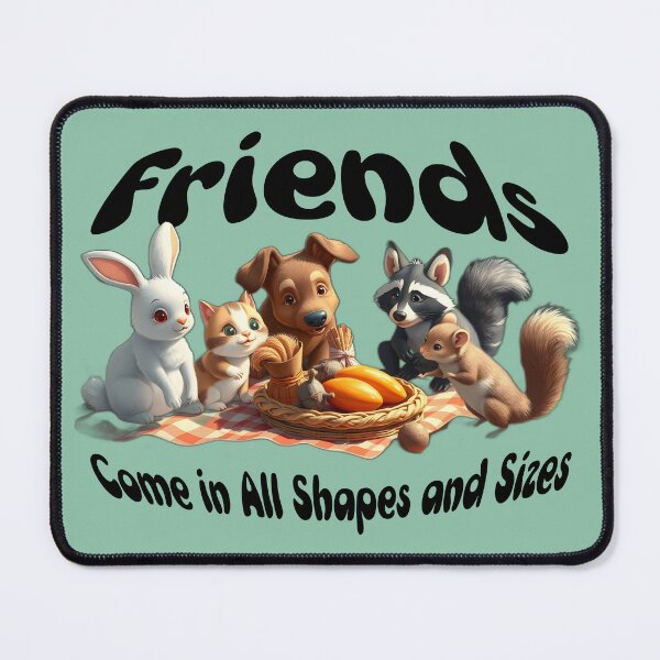 Item preview, Friends Come in All Shapes and Sizes Animal Friendships designed and sold by Sachie's Studio.