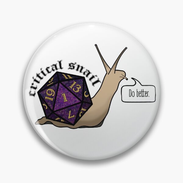 Item preview, DnD Critical Snail  designed and sold by eldritchinc.