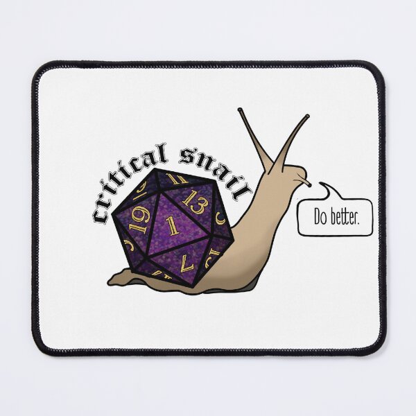 Item preview, DnD Critical Snail designed and sold by eldritchinc.