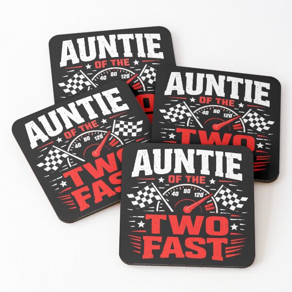Item preview, Auntie of the Two Fast – Funny 2nd Birthday Racing Design designed and sold by FamaPod.