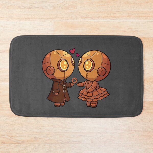 Item preview, A Gear For My Dear – Steampunk Robot Love designed and sold by The Visual Syllabus.